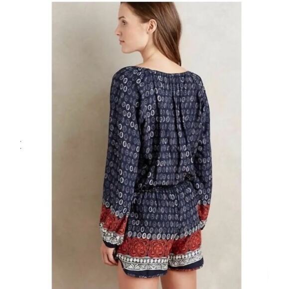 NWOT - Anthropologie Lilka Apolima Printed Romper - Size L - Picture 4 of 8
